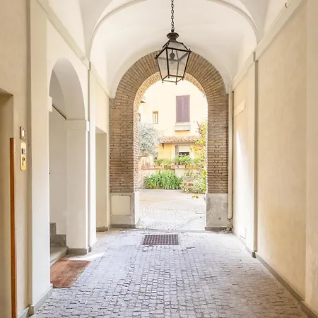 Quiet Trevi Fountain With Patio And Backyard Apartment Rome